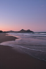 sunset on the beach