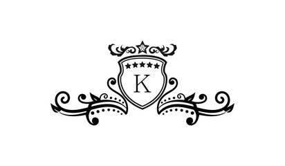 Luxury Anniversary Card Logo K