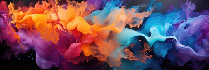 Abstract wallpaper, Melted Crayon Masterpiece: Melted crayon wax forming an abstract work of art with vibrant, blended colors. background, desktop background.