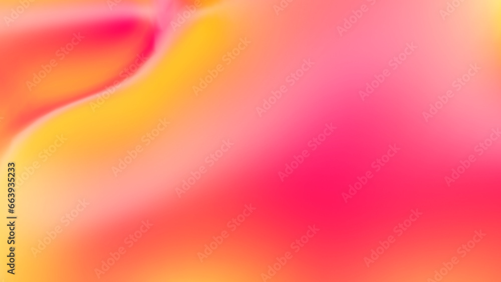 Poster abstract gradient background in red and yellow colors with empty space
