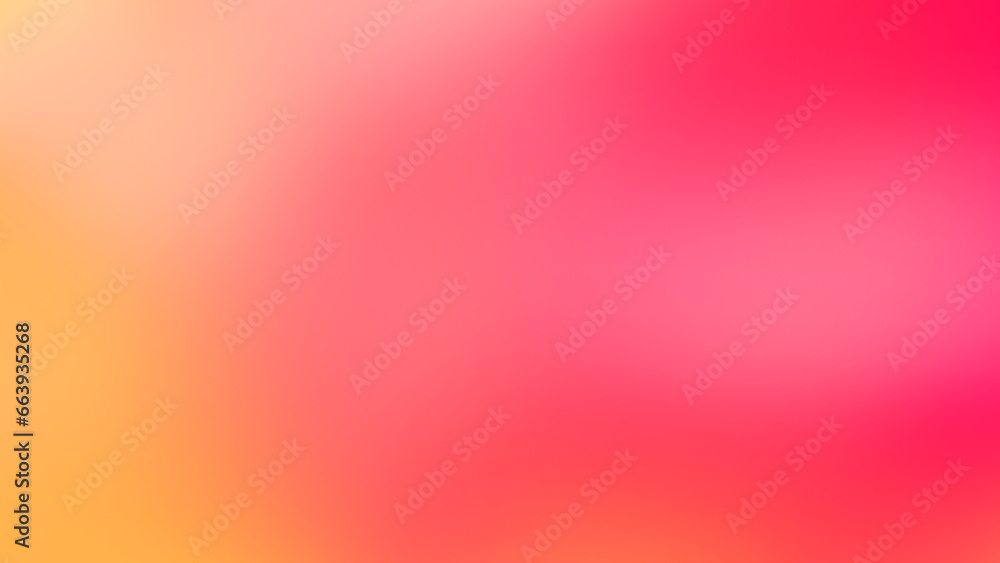 Poster abstract gradient background in red and yellow colors with empty space