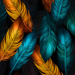 Abstract Feathers Pattern
