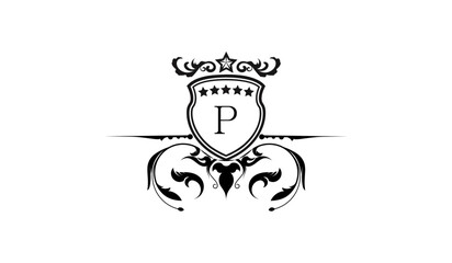 Luxury Wedding Card Logo P