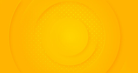 Bright sunny yellow circular abstract pattern. 3d circle lines ring. Modern lemon orange color. Minimal modern dynamic illustration. Elegant blank background. Christmas. Amazing bright hot sale banne