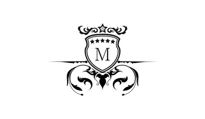 Luxury Wedding Card Logo M