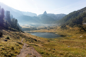 Funtensee lake at Kärlingerhaus, Berchtesgaden National park