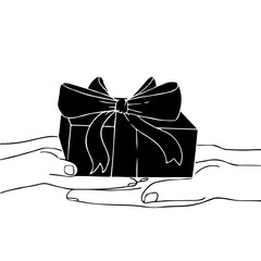 Hand holding gift