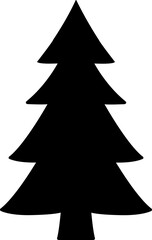 Obraz premium Christmas tree silhouette 