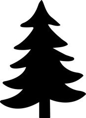 Christmas tree silhouette
