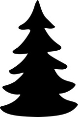 Christmas tree silhouette

