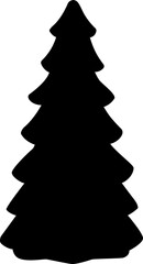 Christmas tree silhouette
