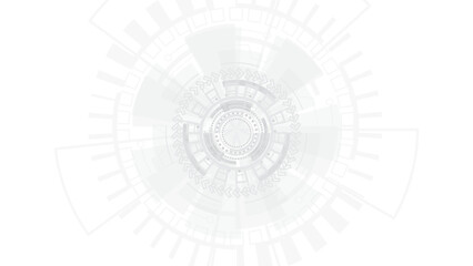 gray background. Abstract technological background with various technological elements. Structure pattern technology backdrop. Vector illustration.