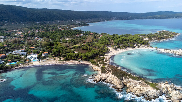 Breathtaking Views of the Beaches and Sea in Chalkidiki, Greece