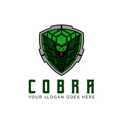 Obraz premium Cobra Badge Military Airsoft Tactical Team Logo Template