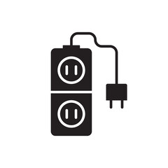 Extension cord icon. Extension cord flat sign design. Extension cord symbol vector pictogram. UX UI icon