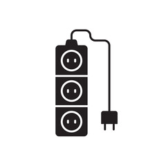 Extension cord icon. Extension cord flat sign design. Extension cord symbol vector pictogram. UX UI icon