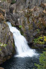 Upper Falls on the McCloud River canyon in Siskiyou County California
