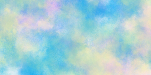 Beautiful and colorful soft watercolor background with multicolor texture grunge, Vector watercolor art background with watercolor splashes, The color splashing in the paper for any creative design.