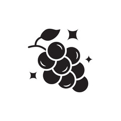 Grape icon. Grape flat sign design. Grape symbol vector pictogram. UX UI icon grape - obrazy, fototapety, plakaty