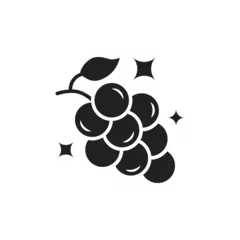Fotobehang Grape icon. Grape flat sign design. Grape symbol vector pictogram. UX UI icon grape © Elchin