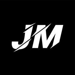 This monogram JM MJ Initial Letter Logo Design Template. JM monogram vector is perfect for company logos, banners, signs, brands, logos, business card designs, and labels, etc.