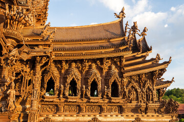 The Sanctuary of Truth Museum in Pattaya District Chonburi Thailand Asia