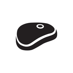 Meat vector icon. Steak flat sign design. Steak symbol pictogram. UX UI icon beef steak