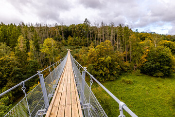 Herbstliche Wanderung durch den Naturpark der Hohen Schrecke im Kyffhäuser - Thüringen -...