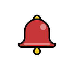 christmas bell vector icon