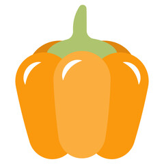 A perfect design icon of capsicum