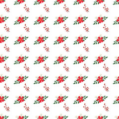 Free vector hand drawn Christmas pattern .