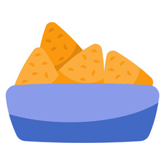 Creative design icon of nachos 