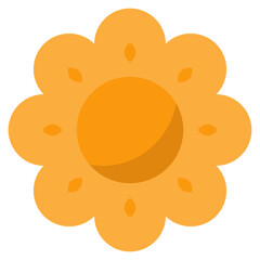 An editable design icon of cookie