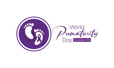 World Prematurity day is observed every year on November 17th, Prematurity Day Poster, November 17. Important day