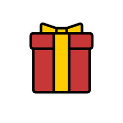 gift box for christmas vector icon