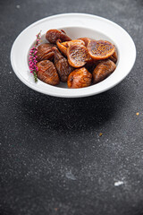 dried figs fruit eating cooking meal food snack on the table copy space food background rustic top view