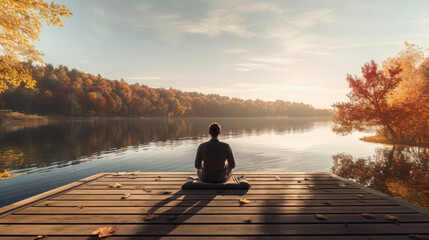 Tranquil Lakeside Retreat: Meditation and Inner Peace