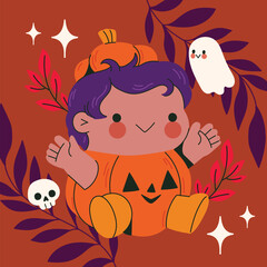 flat halloween season design vector illustration