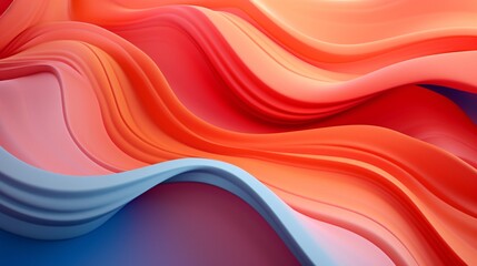 Fototapeta premium Creative Computer-Generated Wavy Abstract Art