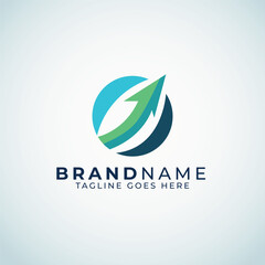 Fototapeta premium Abstract Arrow logo Design Template, Business Growth Logo Design Template