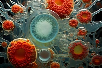 microscopic view of a cell 