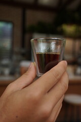 On my days off, I drink drip coffee.