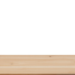 empty wooden table