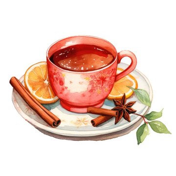 cup of tea and cinnamon
