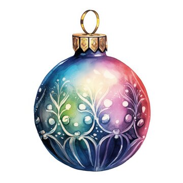 blue christmas ball