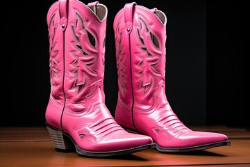 pink cowboy boots