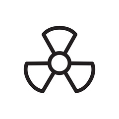 Fototapeta premium Nuclear plant icon. Nuclear plant flat sign design. Radiation vector symbol bio hazard pictogram. UX UI icon power plant