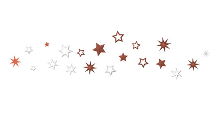 Drifting Christmas Stardust: Captivating 3D Illustration of Descending Stardust Particles for the...