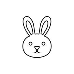Rabbit icon. Hare flat sign design. Rabbit symbol bunny pictogram. Hare icon. Rabbit sign. UX UI icon