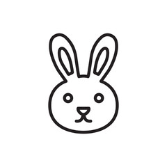 Rabbit icon. Hare flat sign design. Rabbit symbol bunny pictogram. Hare icon. Rabbit sign. UX UI icon